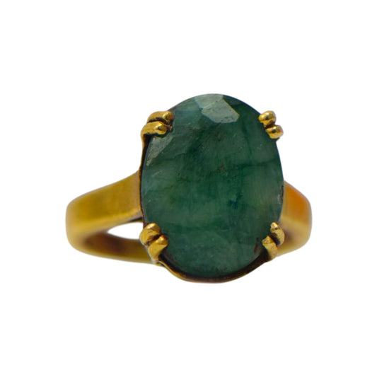 Natural Emerald Ring - 20 - Carat