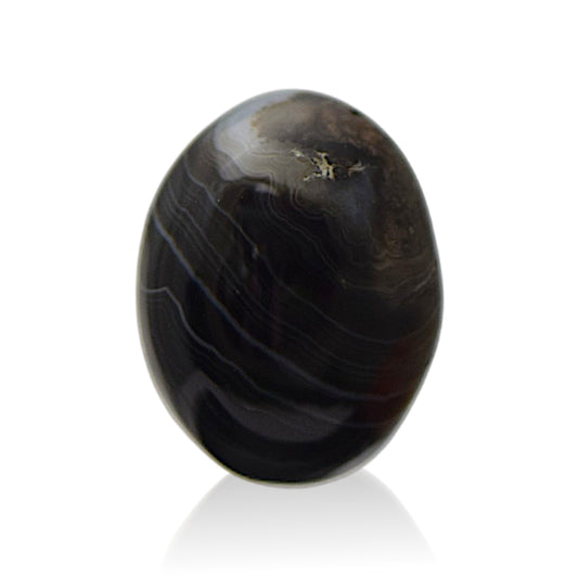 Natural Black Agate - 11.2 Carat