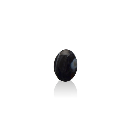 Natural Black Agate - 12.2 Carat