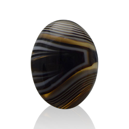 Natural Black Agate - 14.4 Carat