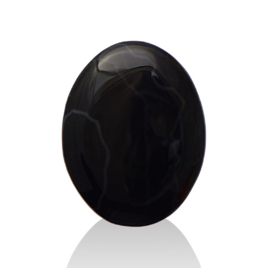 Natural Black Agate - 14.7 Carat
