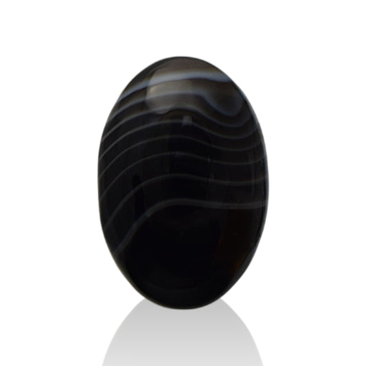 Natural Black Agate - 16.3 Carat