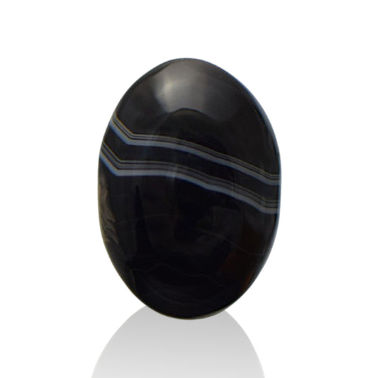 Natural Black Agate - 12.7 Carat
