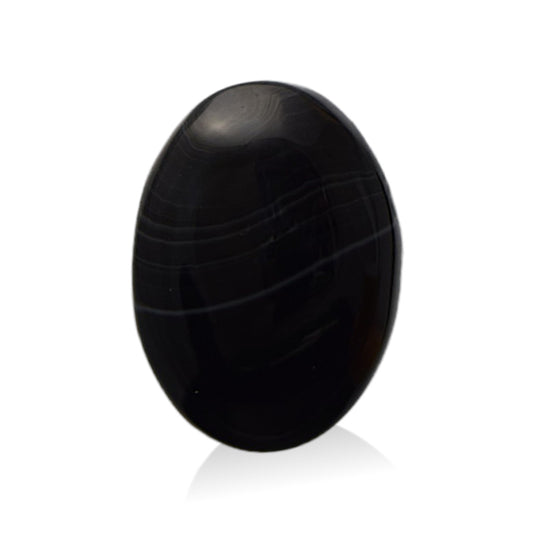 Natural Black Agate - 12.4 Carat