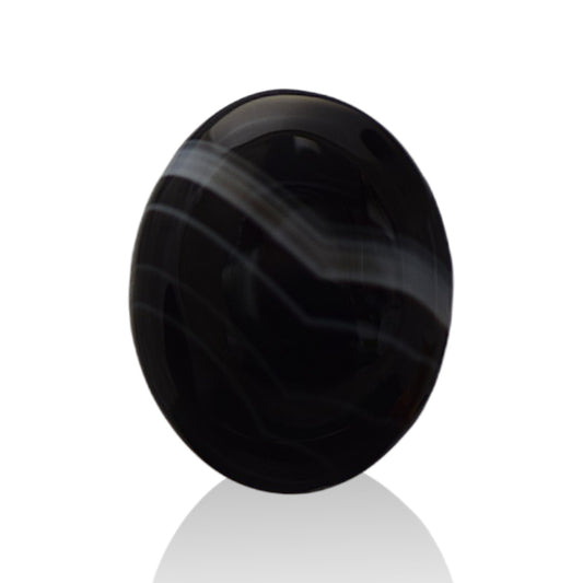 Natural Black Agate - 13.7 Carat