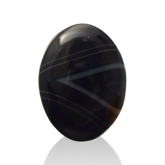 Natural Black Agate - 14.1 Carat