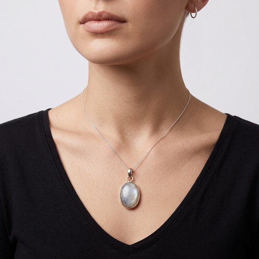 Natural Moonstone Pendant - 37.8 Carat