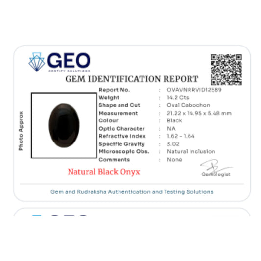 Natural Black Onyx