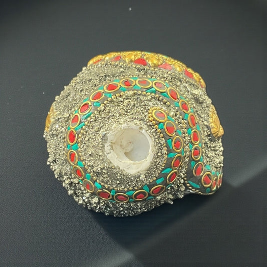 Ganesh Pyrite Shankh
