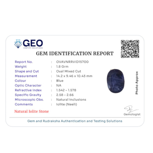 Natural Iolite 9 Carat