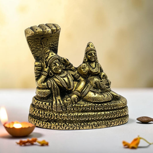 BRASS VISHNU LAXMI JI 263 - 269 GRAM