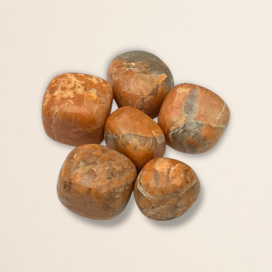 Dark Peach Moon Stone Tumble