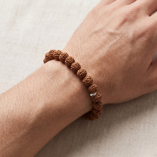 5 Mukhi Rudraksha Bracelet 8 MM Beads