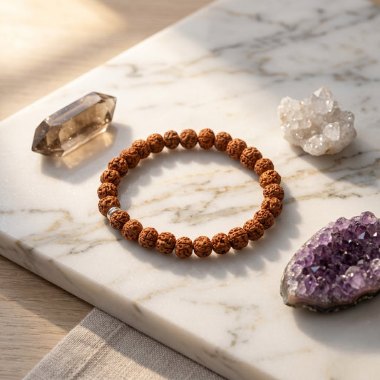 5 Mukhi Rudraksha Bracelet 8 MM Beads