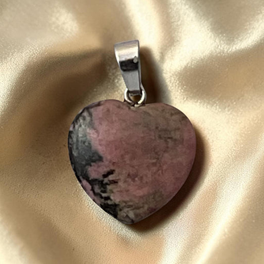 Rhodonite Heart Pendant