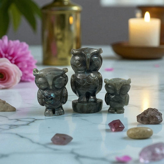 Labradorite Owl