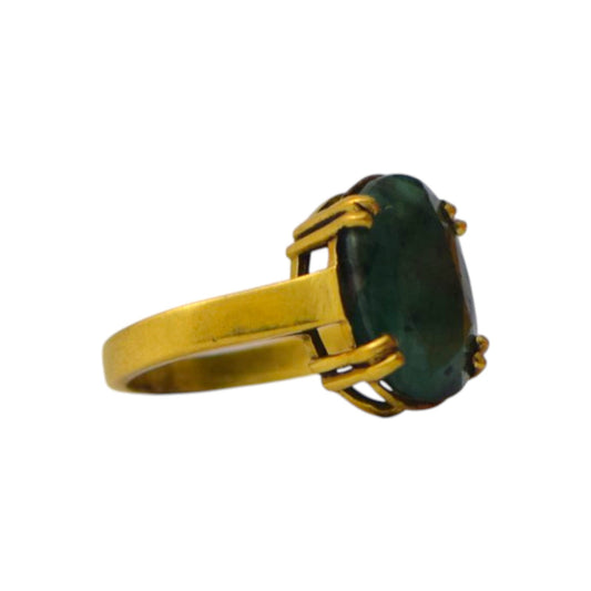 Natural Emerald Ring  - 18.6 - Carat