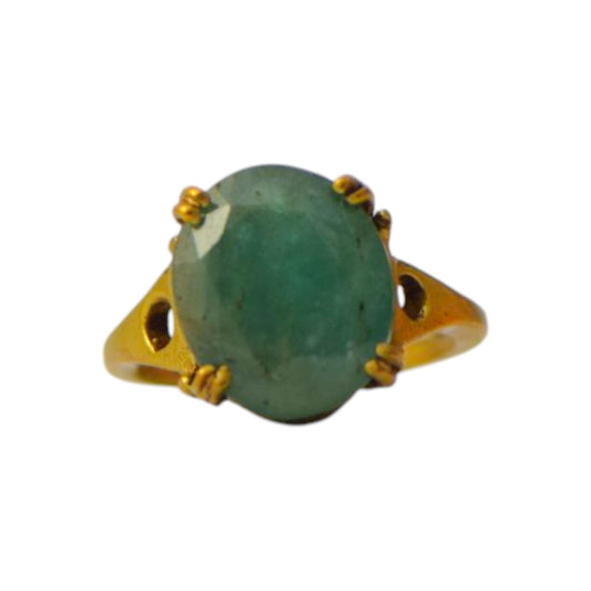 Natural Emerald Ring  - 15.5 - Carat