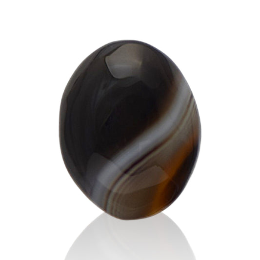 Natural Black Agate  - 14.6 Carat