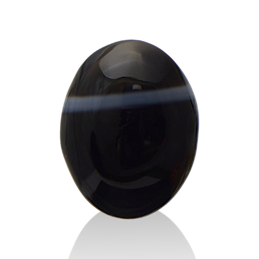Natural Black Agate  - 12.3 Carat