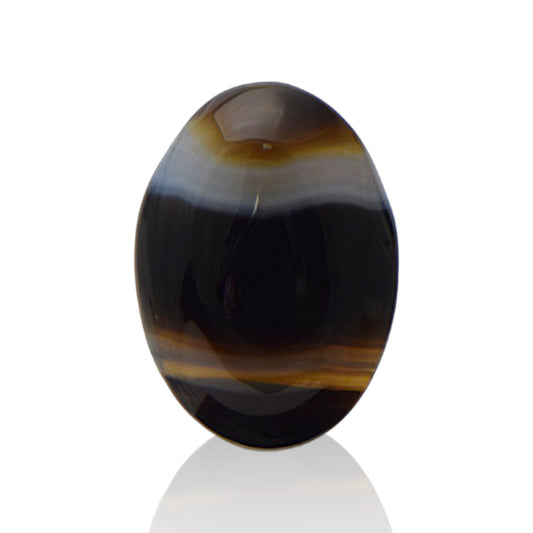 Natural Black Agate  - 12.8 Carat