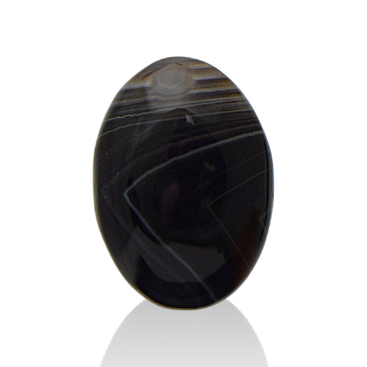 Natural Black Agate  - 13.6 Carat