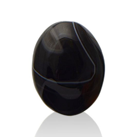 Natural Black Agate  - 14.8 Carat
