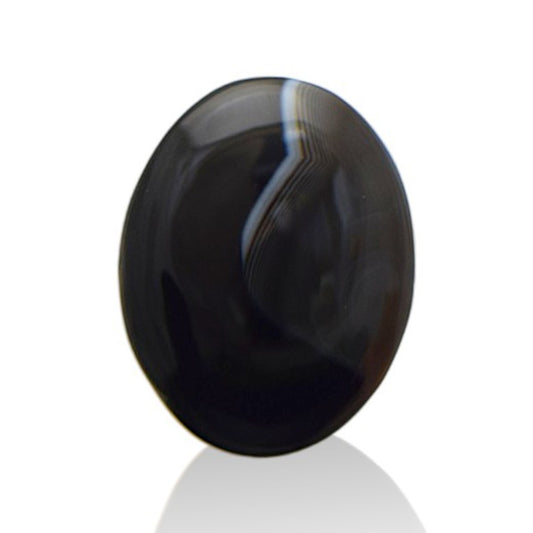 Natural Black Agate  - 15.7 Carat