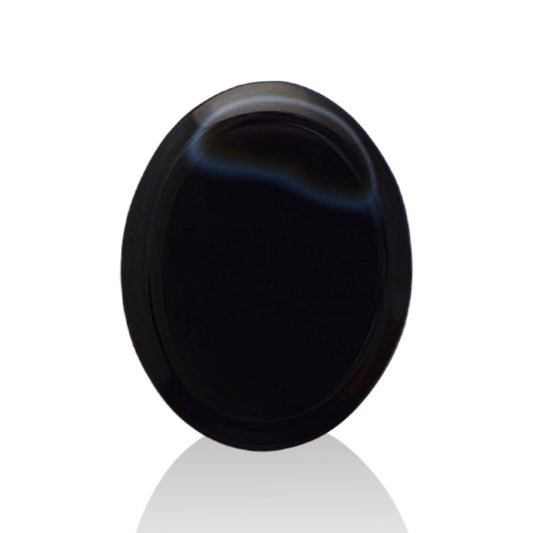 Natural Black Agate  - 10.7 Carat