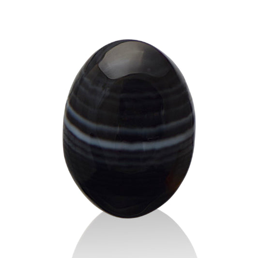 Natural Black Agate  - 14.6 Carat