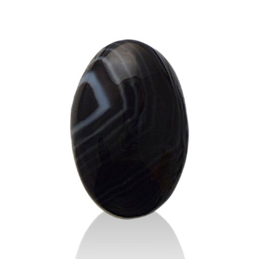 Natural Black Agate  - 8.5 Carat