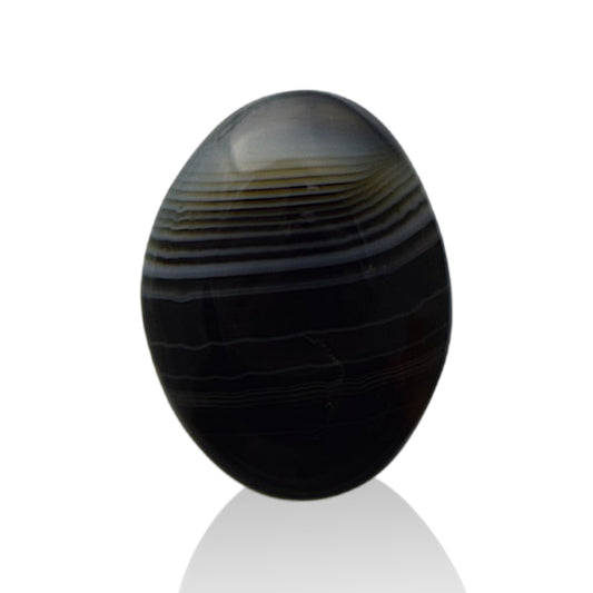 Natural Black Agate  - 12.4 Carat