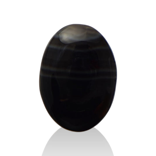 Natural Black Agate  - 14.7 Carat