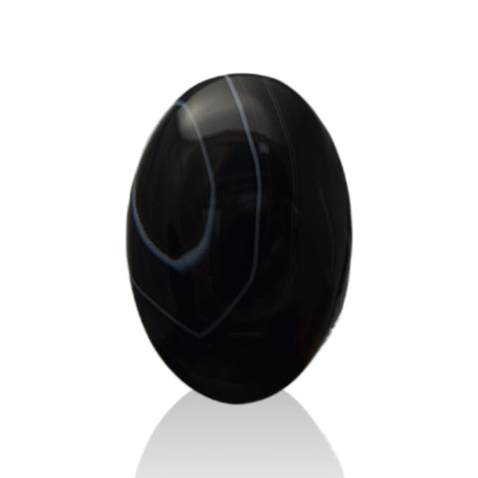 Natural Black Agate  - 14.9 Carat
