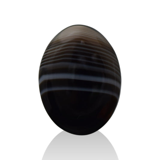 Natural Black Agate  - 14.8 Carat