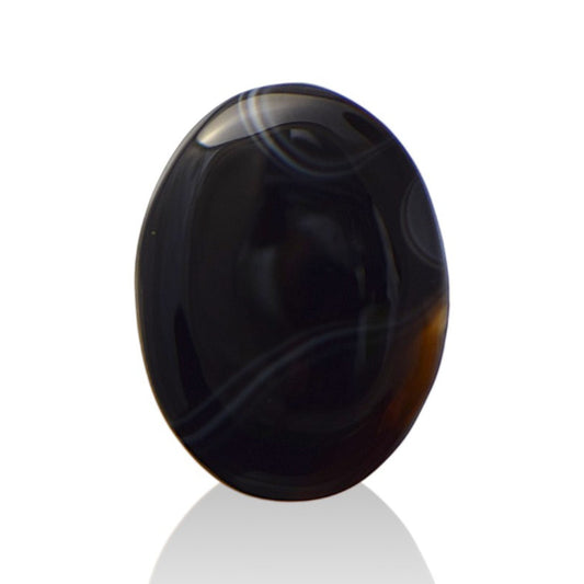 Natural Black Agate  - 12.4 Carat