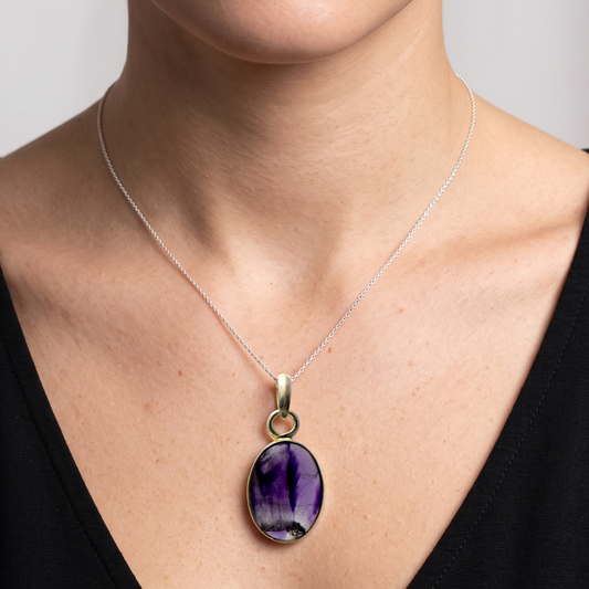 Natural Amethyst Pendant - 28.1 Carat