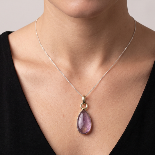 Natural Amethyst Pendant - 33.6 Carat