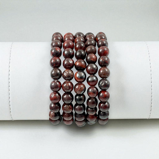 Red Tiger Eye Protection Bracelet ( 8 mm Beads )