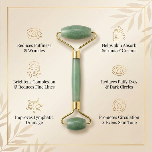 Green aventurine massage roller / gua sha