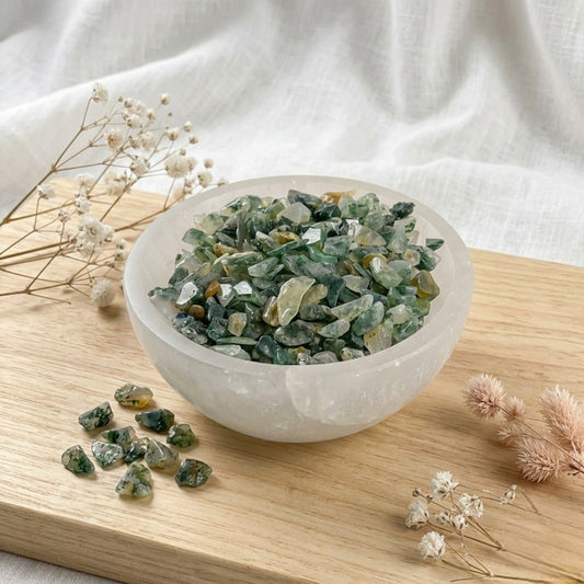 Moss Agate Chips