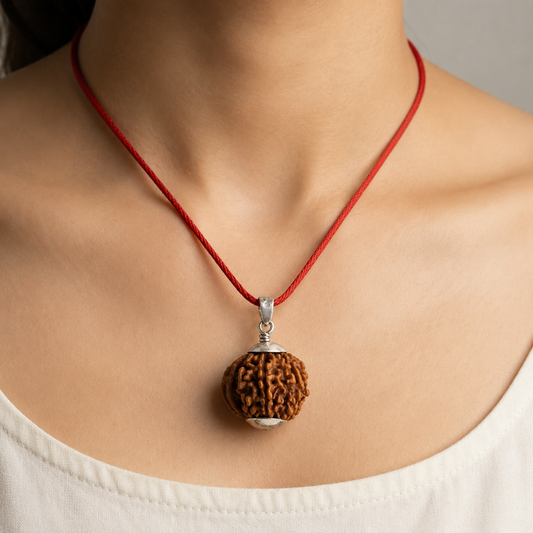 Natural Ganesh Rudraksha Pendant – Silver (92.5) – Available in A, AA & AAA Quality