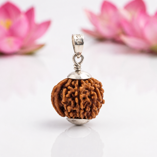 Natural Ganesh Rudraksha Pendant – Silver (92.5) – Available in A, AA & AAA Quality