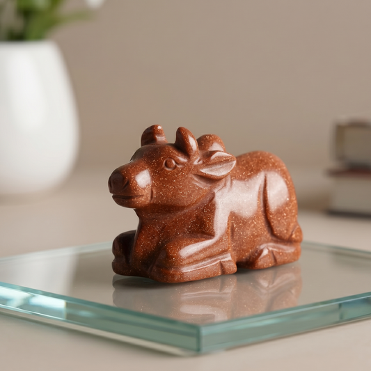 Gold Stone Nandi - ( 128 Gram )