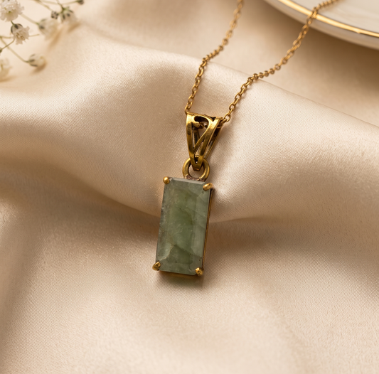 Natural Emerald Pendant  - 15.3 - Carat