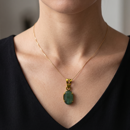 Natural Emerald Pendant  - 14.6 - Carat