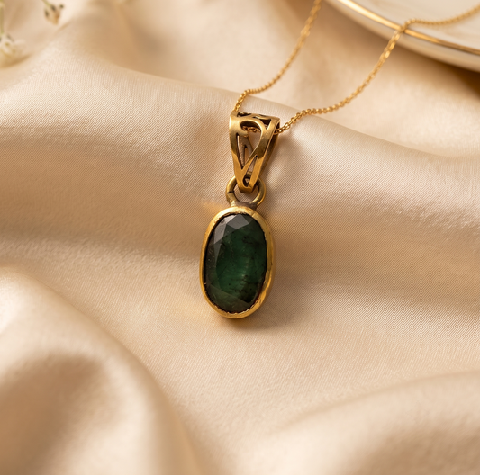 Natural Emerald Pendant  - 13.9 - Carat