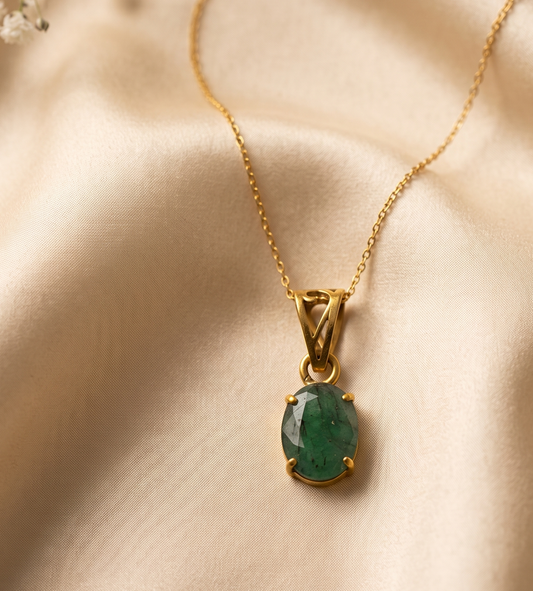 Natural Emerald Pendant  - 10.5 - Carat