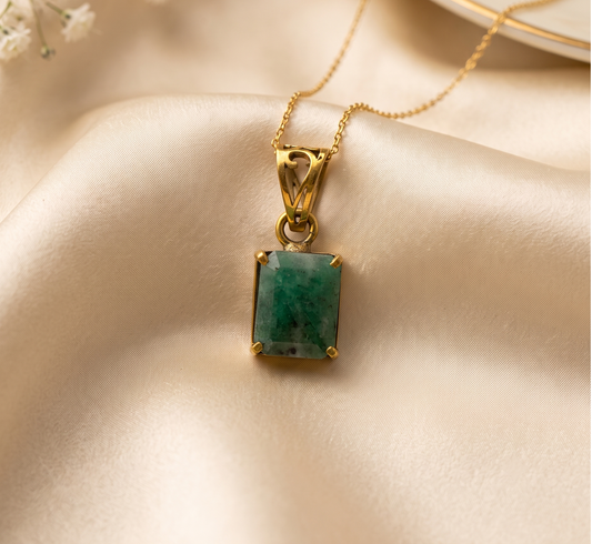 Natural Emerald Pendant  - 14.6 - Carat