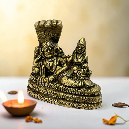 BRASS VISHNU LAXMI JI 263 - 269 GRAM